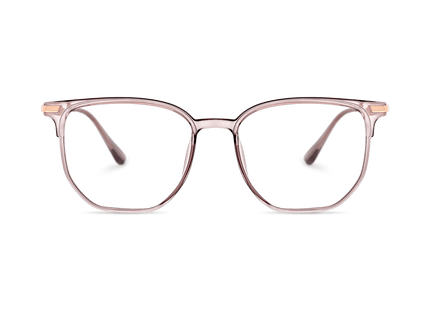 Eydology Tadeo Clear Grey Pink/Rose Gold Glasses 2