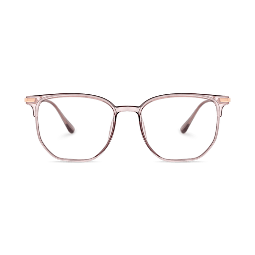 Eydology Tadeo Clear Grey Pink/Rose Gold Glasses 2
