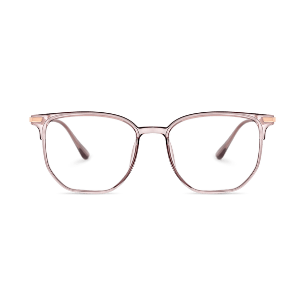 Eydology Tadeo Clear Grey Pink/Rose Gold Glasses 2