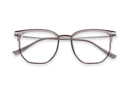 Eydology Tadeo Clear Purple Grey/Gun Glasses 1