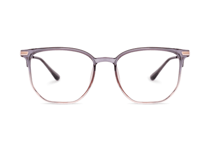 Eydology Tadeo Clear Purple Pink/Rose Gold Glasses 2