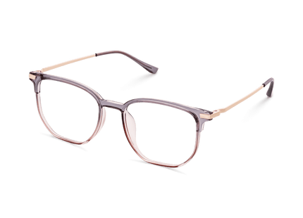 Eydology Tadeo Clear Purple Pink/Rose Gold Glasses 6