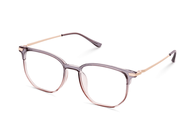 Eydology Tadeo Clear Purple Pink/Rose Gold Glasses 6