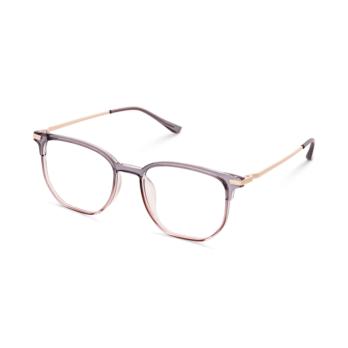 Eydology Tadeo Clear Purple Pink/Rose Gold Glasses 6