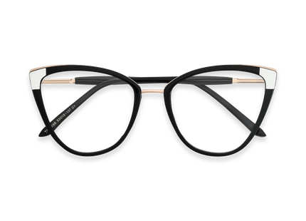 Eydology Tate Black Women's Cat Eye Glasses 1