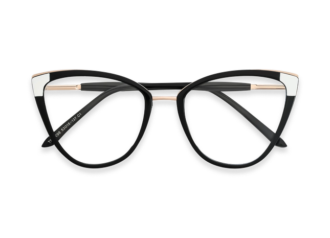 Eydology Tate Black Women's Cat Eye Glasses 1