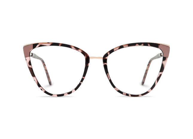 Eydology Tate Pink Tortoise Women's Cat Eye Glasses 2