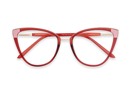 Eydology Tate Red Women's Cat Eye Glasses 1