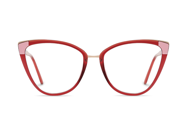 Eydology Tate Red Women's Cat Eye Glasses 2