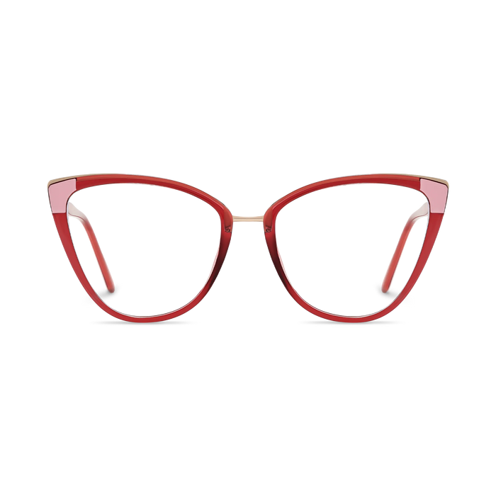 Eydology Tate Red Women's Cat Eye Glasses 2