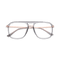 Eydology Tori Clear Grey Purple/Rose Gold Glasses 1