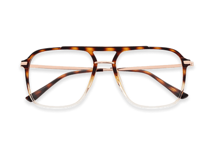 Eydology Tori Gradient Demi/Rose Gold Glasses 1