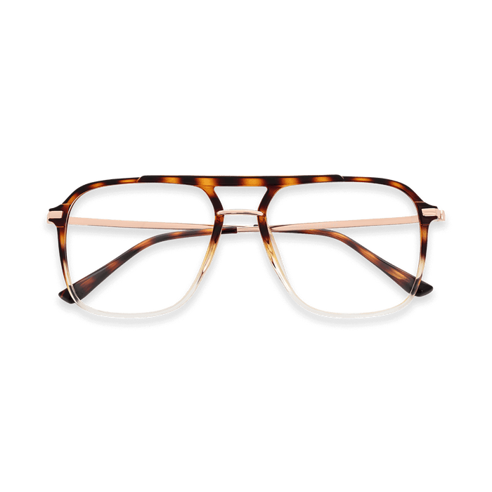 Eydology Tori Gradient Demi/Rose Gold Glasses 1