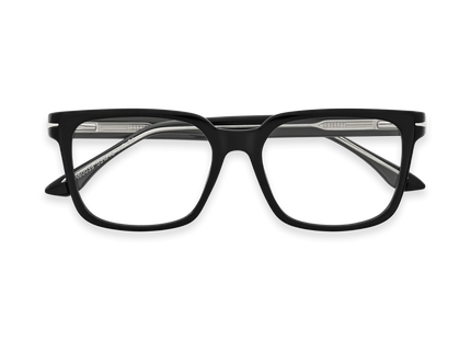 Eydology Trenton Black Square Eyeglasses 1