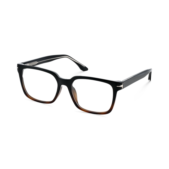 Eydology Trenton Black to Tortoise Square Eyeglasses 3