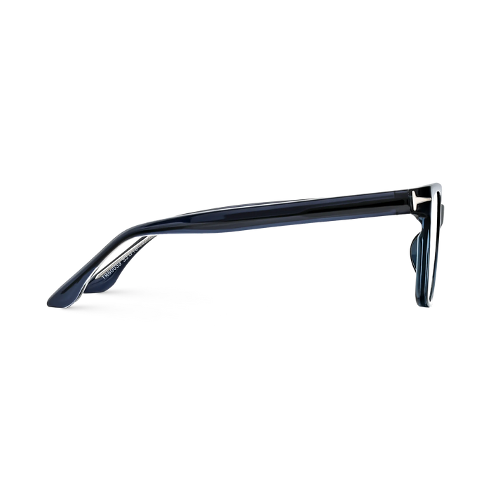 Eydology Trenton Transparent Dark Blue Square Eyeglasses 4