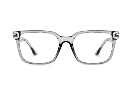 Eydology Trenton Transparent Grey Square Eyeglasses 2