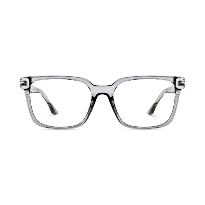 Eydology Trenton Transparent Grey Square Eyeglasses 2