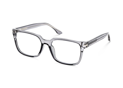 Eydology Trenton Transparent Grey Square Eyeglasses 3