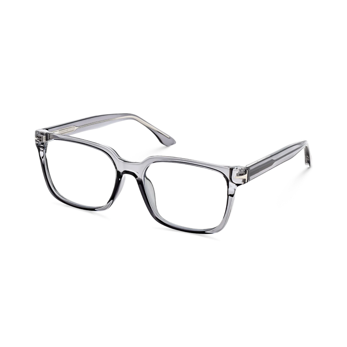 Eydology Trenton Transparent Grey Square Eyeglasses 3