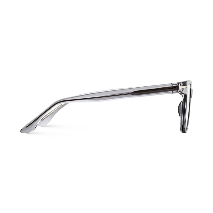 Eydology Trenton Transparent Grey Square Eyeglasses 4