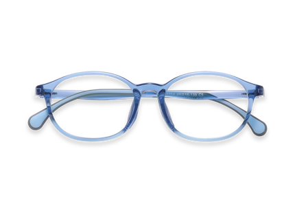 Eydology Trey Crystal Blue Kids Glasses 1