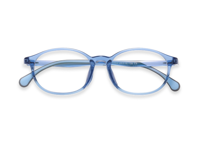Eydology Trey Crystal Blue Kids Glasses 1