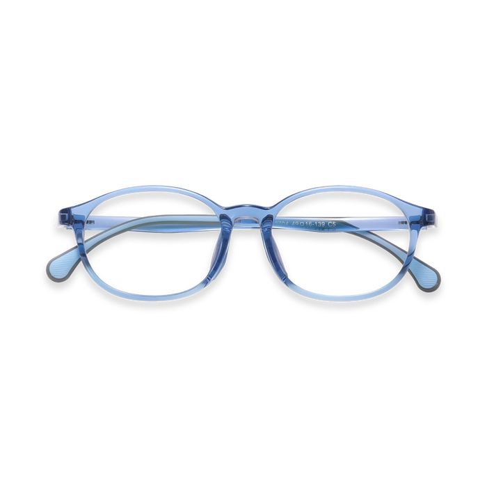 Eydology Trey Crystal Blue Kids Glasses 1