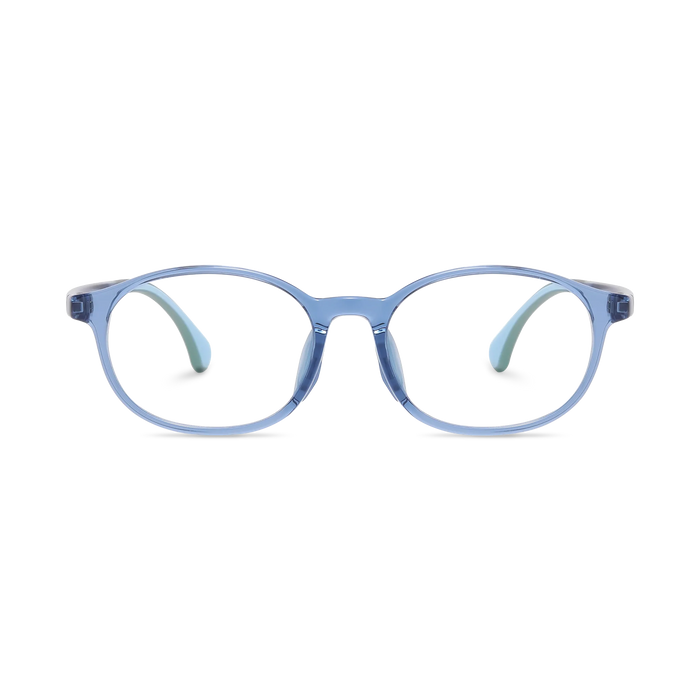Eydology Trey Crystal Blue Kids Glasses 2