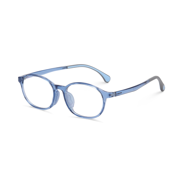 Eydology Trey Crystal Blue Kids Glasses 3
