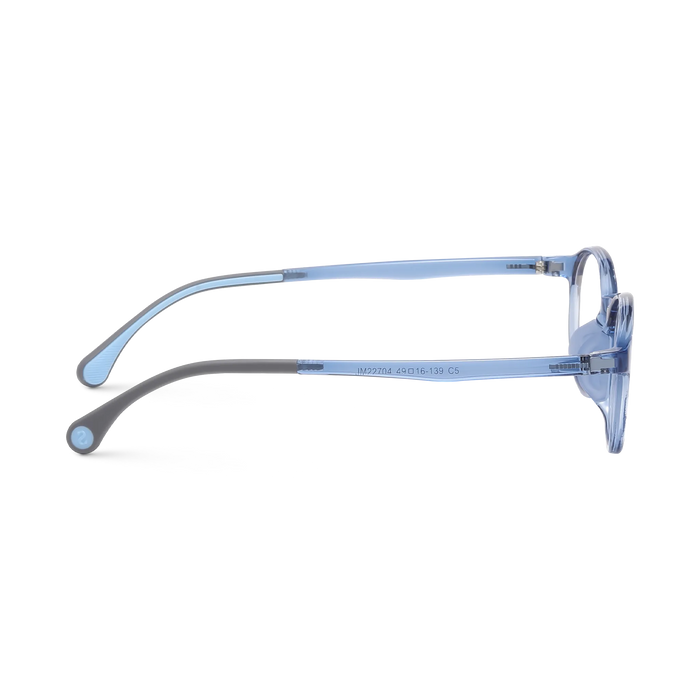 Eydology Trey Crystal Blue Kids Glasses 4