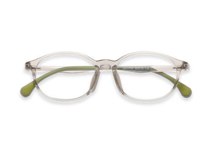 Eydology Trey Crystal Light Brown Kids Glasses 1