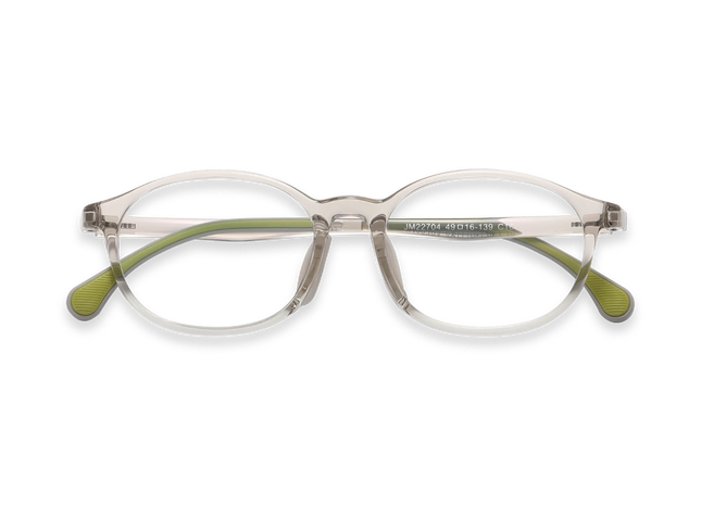 Eydology Trey Crystal Light Brown Kids Glasses 1