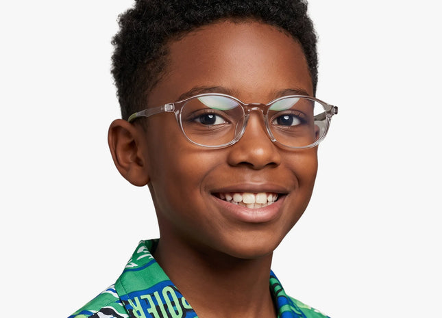 Eydology Trey Crystal Light Brown Kids Glasses 3