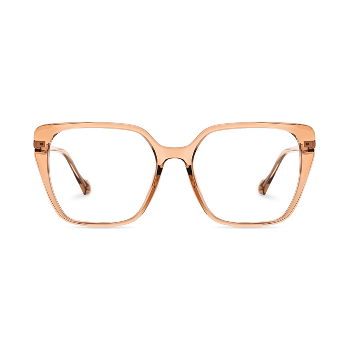 Eydology Vicente Clear Orange Yellow/Rose Gold Glasses 2