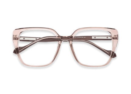 Eydology Vicente Clear Purple Pink/Silver Gold Glasses 1