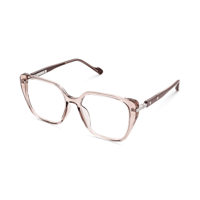 Eydology Vicente Clear Purple Pink/Silver Gold Glasses 3