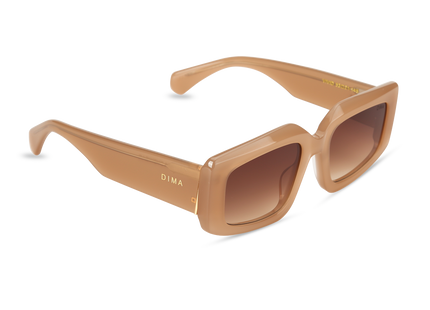 Eydology Vivid Milky Brown Frame Brown Gradient Lens Glasses 2