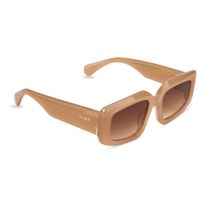 Eydology Vivid Milky Brown Frame Brown Gradient Lens Glasses 2