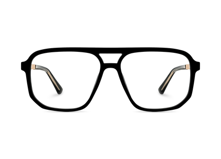 Eydology Wallac Black Double Bridge Eyeglasses 2