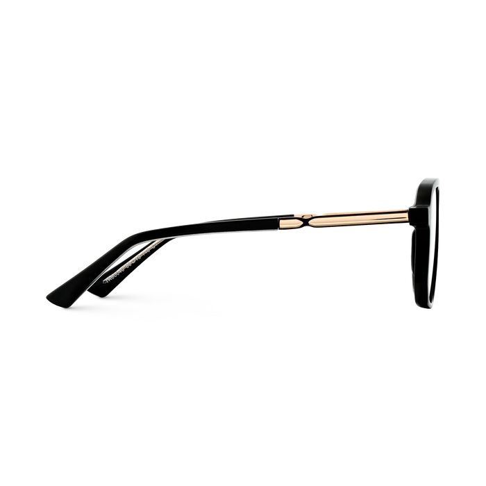 Eydology Wallac Black Double Bridge Eyeglasses 4