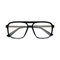 Eydology Wallac Black to Blue Stripes Double Bridge Eyeglasses 1