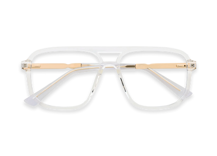 Eydology Wallac Clear Double Bridge Eyeglasses 1