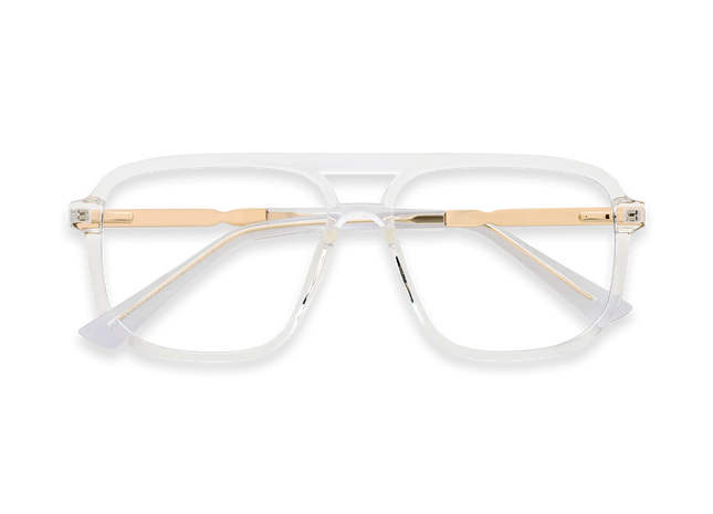 Eydology Wallac Clear Double Bridge Eyeglasses 1