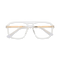 Eydology Wallac Clear Double Bridge Eyeglasses 1