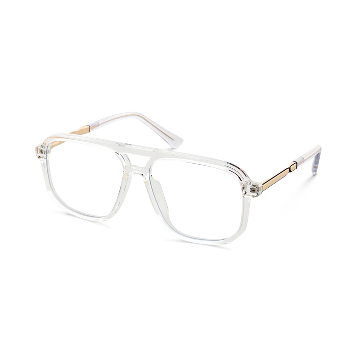 Eydology Wallac Clear Double Bridge Eyeglasses 3