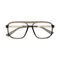 Eydology Wallac Transparent Grey Double Bridge Eyeglasses 1