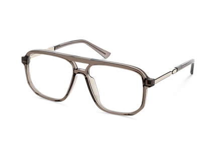 Eydology Wallac Transparent Grey Double Bridge Eyeglasses 3