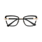 Eydology Wesley Gold/Black Women's Cat Eye Glasses 1