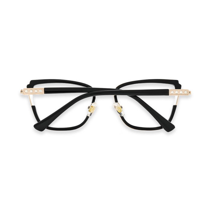 Eydology Wesley Gold/Black Women's Cat Eye Glasses 5